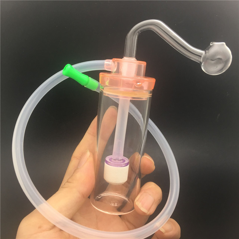 

New Design glass silent bongs Glass Water Pipes Bong with 10mm Joint Beaker Bong dab rig Oil Rigs with glass oil burner pipe