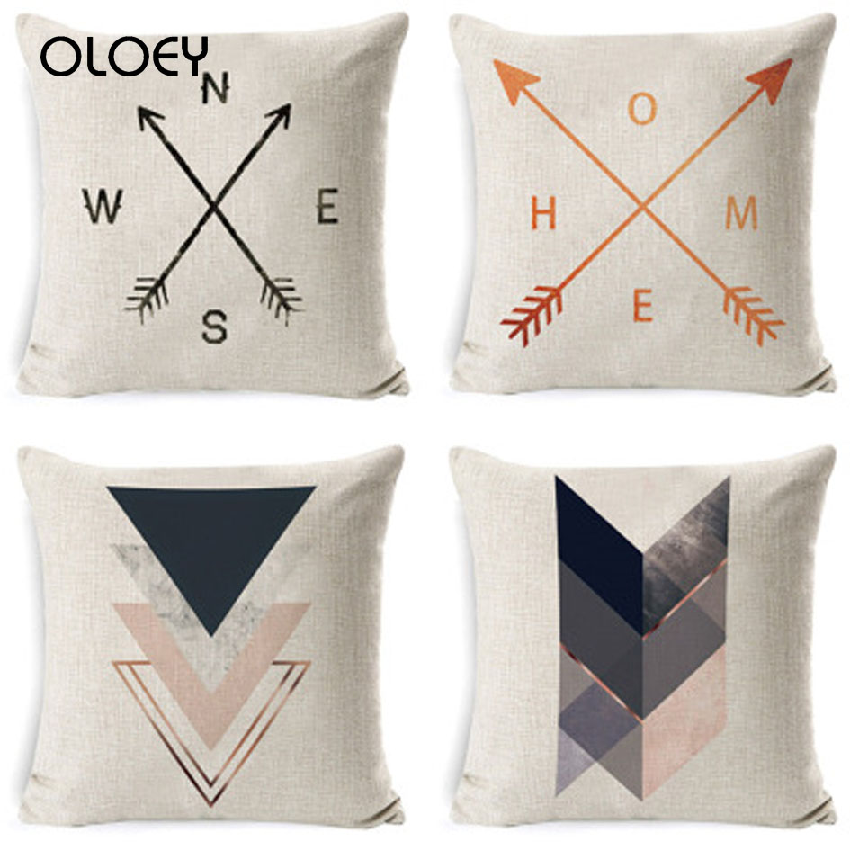 

Direction Sign Linen Super Upholstery Christmas Decoration Cushion Cover Home Decoration Cushion Cover Hotel Car, H09