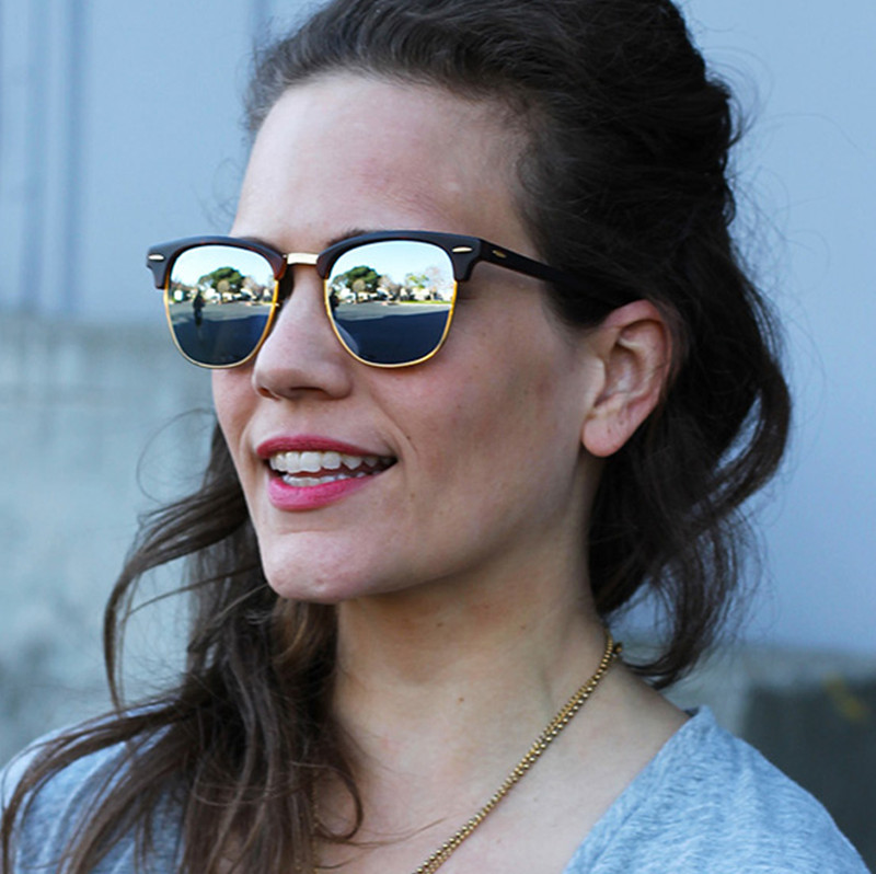 

Fashion Brand designer Polarized Sunglasses Men Women Pilot Sunglasses UV400 Eyewear Bans Glasses Metal Frame Polaroid Lens With box