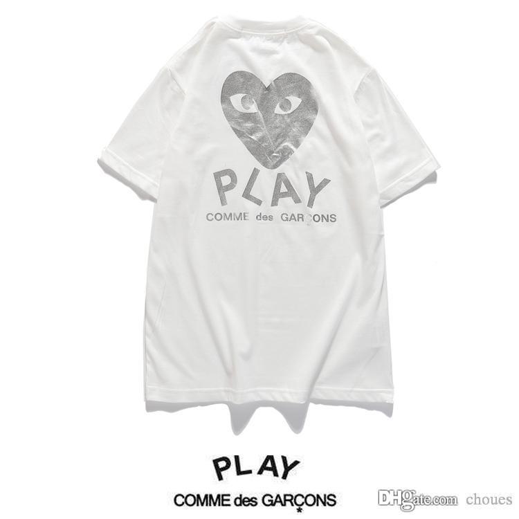 comme des garçons t shirt homme rose