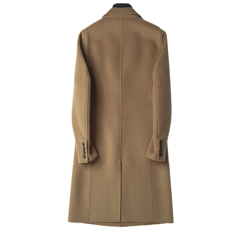 

Double-side Autumn Winter Jacket Woolen Men Streetwear Windbreaker Wool Coat Mens Jackets and Coats 5528 MY2266, Black