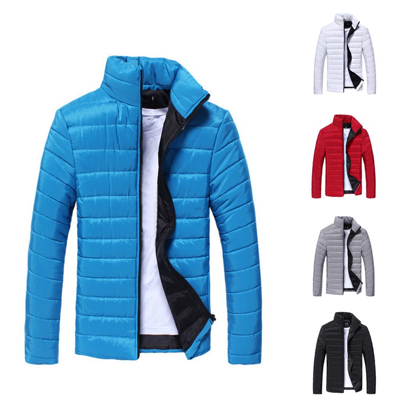 

New Arrival Fashion Mens Jackets and Coats Clothes Jackets Men 2020 Thick Warm Winter Autumn Long-sleeved coat, Blue