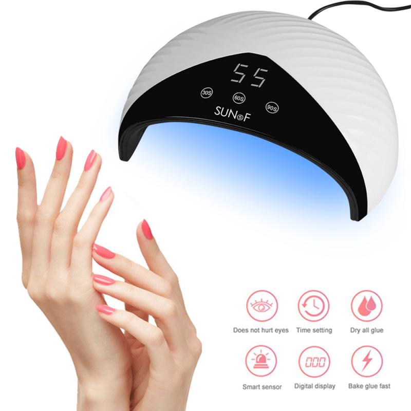 

24 / 36W LED Nail Lamp Touch Type Nail Grill Lamp For Gel Polish Polishing Dryer Light Therapy Machine, 24 w