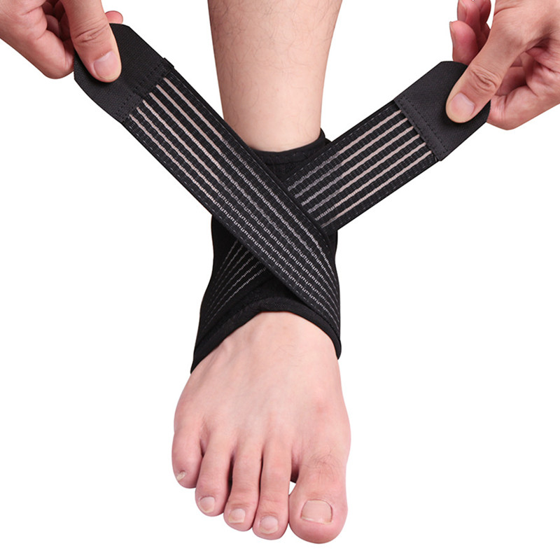 

Sport Ankle Support Elastic High Protect Sports Ankle Equipment Safety Running Basketball Brace Support Black
