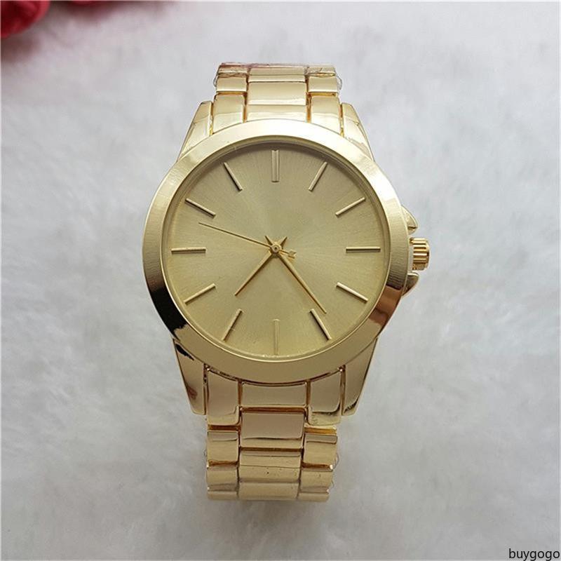 

buygogo Famous High Quality watches Wholesale Free Shipping Fashion Women Quartz watches Stainless Steel Classic Simple Lady Big Wristwatch, Split