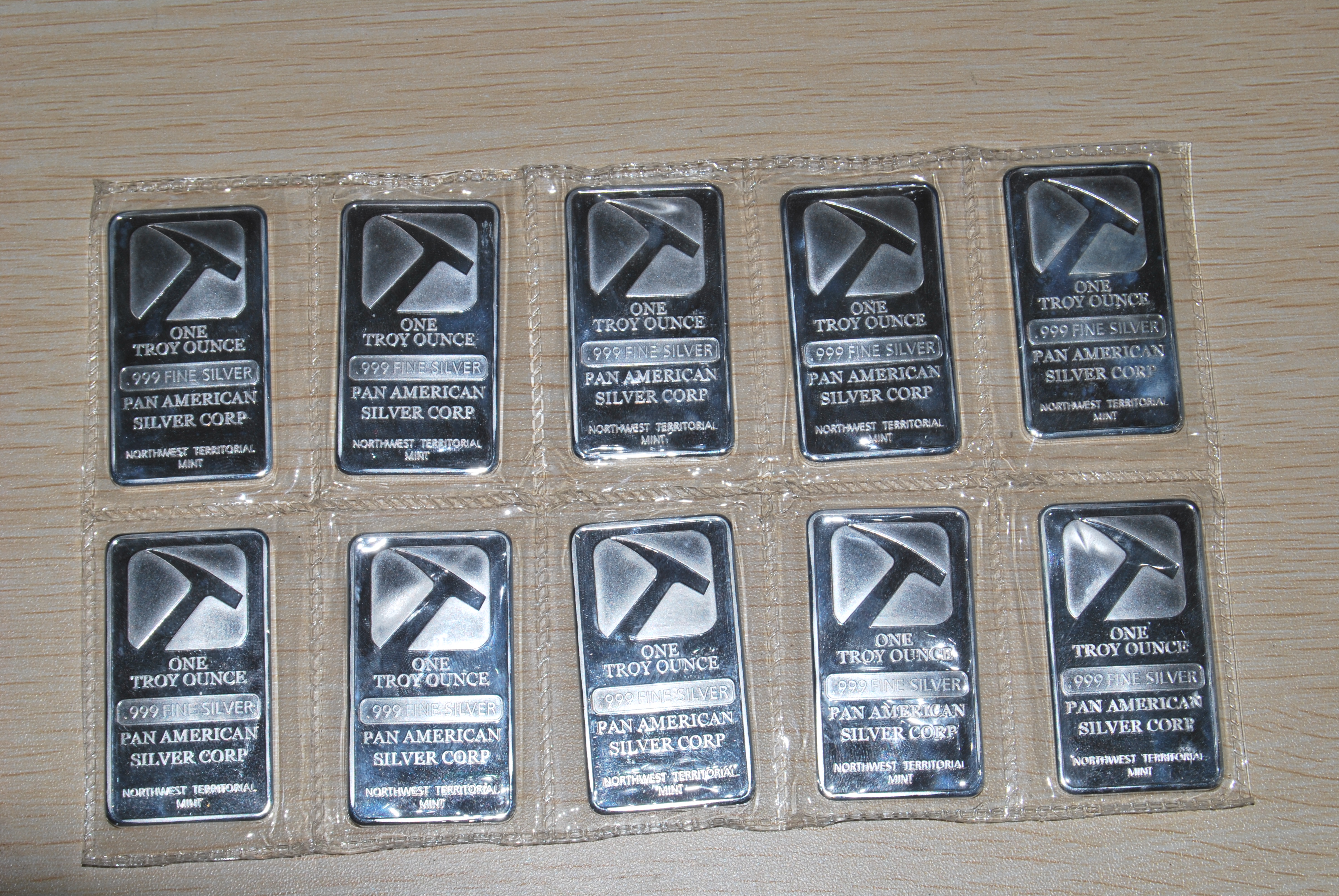

1 Oz Silver Seal Pan American silver bar 5pcs/lot
