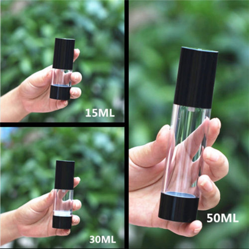 

15ml 30ml 50ml Portable Travel Mini Bottles Atomizer Empty Spray Pump Case Scent airless pump Cosmetic container