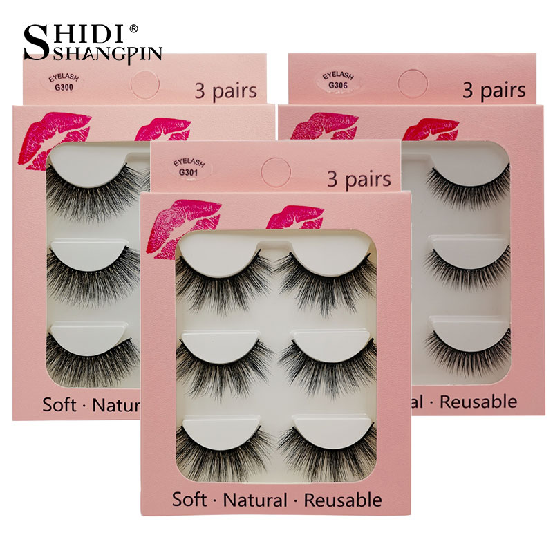 

30 pairs 3d mink lashes eyelash extension Full Strip Lashes false eyelashes natural long mink eyelashes maquiagem faux cils