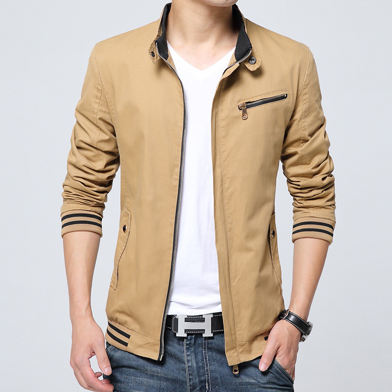 

exclusively for cross-border trade explosion models fashion casual men's jackets washed cotton jacket, Khaki