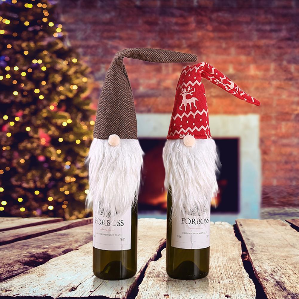 

Christmas Decoration Innovative Forester Christmas Wine Bottle Set Gift Bag Wine Bottle Set