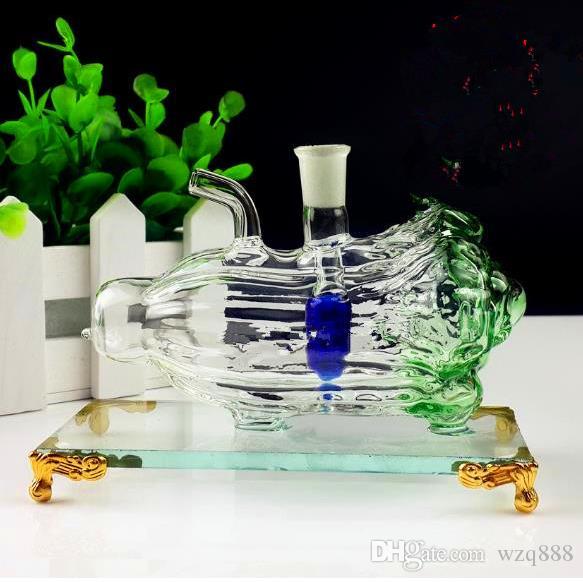 

Color glass hookah cabbage Wholesale Glass bongs Oil Burner Glass Water Pipes Oil Rigs Smoking Free