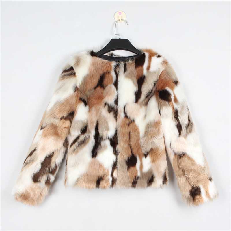 

Real shot women' autumn and winter new mixed color wool imitation fur grass coat imitation fur hair coat short, Yellow