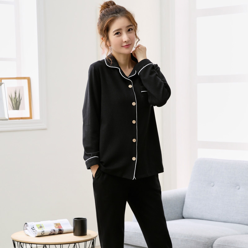 

Autumn winter 2018 long sleeve pajamas for women strrewear plus size sleepwear 2 pcs kawaii women pijama korean casual homewear
