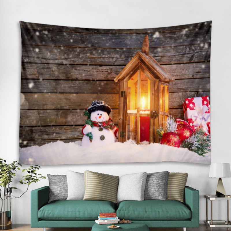 Natale Home Tapestry Parete Blanket Stampa Wall Hanging Arte Arazzi Decorazioni Domestiche per Party Background Wall Decor