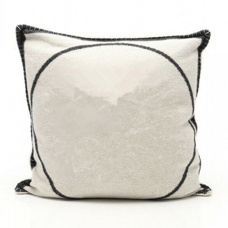 

Wool cushion cover 45x45cm without pillow case cover, Black