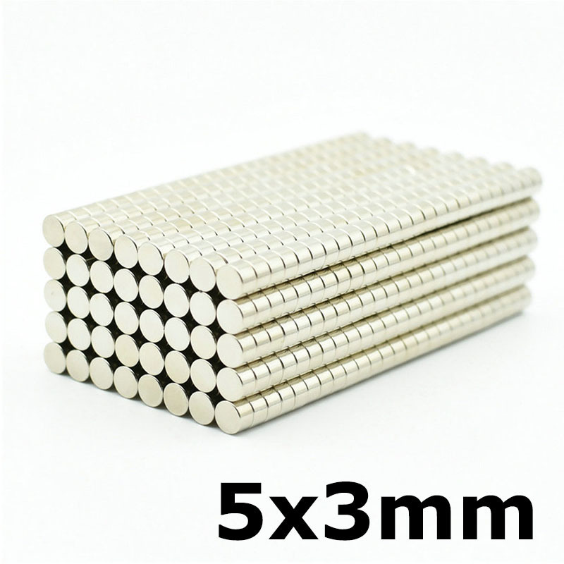 

Strong Neodymium Magnet Disc 5x3 Micro Fridge Magnets Small Round Aimant Super Stainless Mini Magnes Home School Office Use