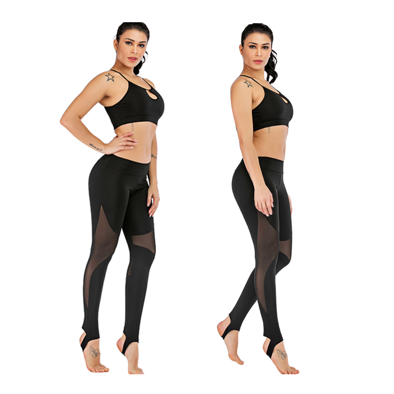 

2Pcs Sexy Sleeveless Seamless Yoga Set Women Tracksuit Gym Leggings Sports Bra Push Up Workout Sports Suits Fitness Clothing, Yoga bra