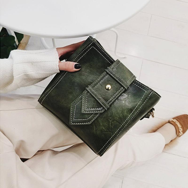 

Korean Version Retro Bucket Bag Fashion Crossbody Bag With Wide Shoulder Strap Girls Women Creative Design Shoulder 3 Colors, Brown