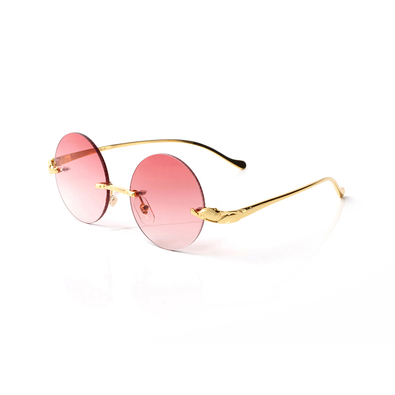 

men luxury designer sun glasses New Fashion Men Optical Frame Glasses Rimless Gold Metal Buffalo Horn Eyewear Clear Lenses Sunglasses with, White;black