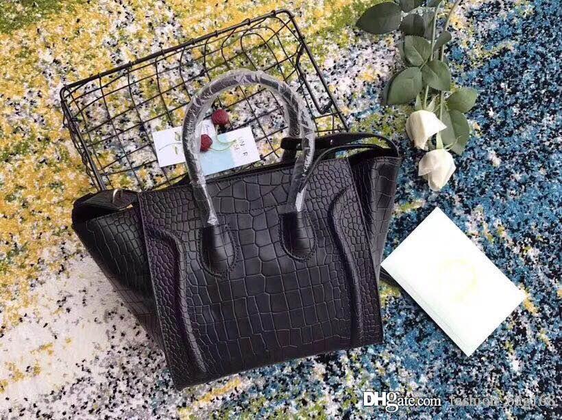

2018New Fashion Designer Women Trapze Tote Smile Handbags Cowhide Genuine Leather Shoulder Strap Bat Bag Clutch Handbag Crossbody Boston Bag, As pic 1