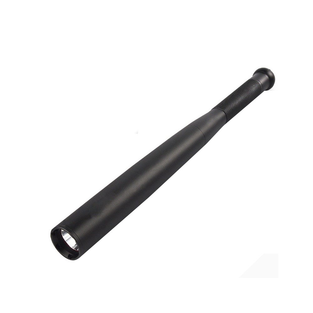 

BRELONG 3 Modes Aluminum Alloy Flashlight Baseball Bat LED Self-Defense Flashlight 36CM Outdoor Waterproof Lighting Black