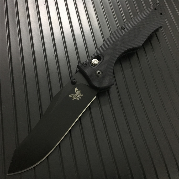 

High End BENCHMADE BM810 AXIS Tactical Folding Knife D2 Black Titanium Coated Blade G10 Handle Camping Tool BE BM3310 BM42 Knife
