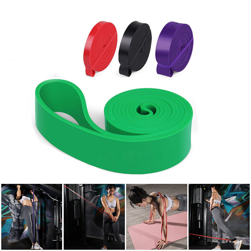 

Fitness Resistance Bands Workout Loop Exercise Elastic Band Latex Expander Strength Pilates Yoga Training Equipment Unisex, Beige