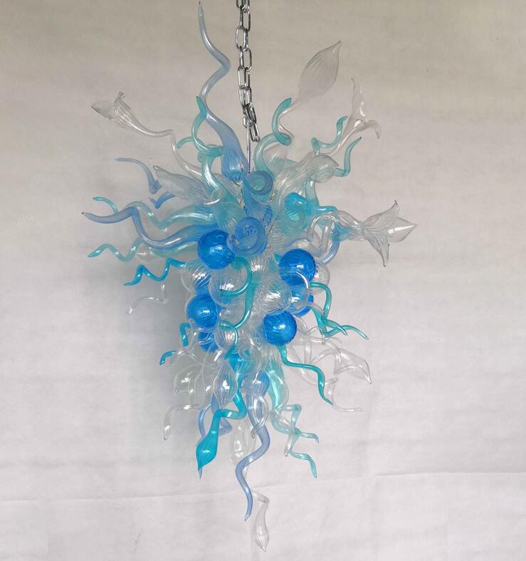 

Nordic Murano Glass Foliage Chandelier Italian Miscellaneous Hand Blown Glass Chandelier LED Crystal Lamp Glass Flower Pendants