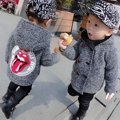 

baby coat clothing kids clothes Infant Boys kids wear Children trency clothing boy windbreaker jacket girls2019 Winter wool warmer Hoodies, Blue;gray