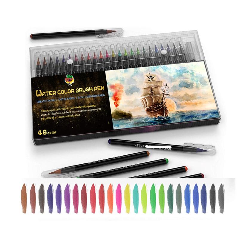

72Pcs Of Set For Drawing Real Brush marker Watercolor Brush Pens