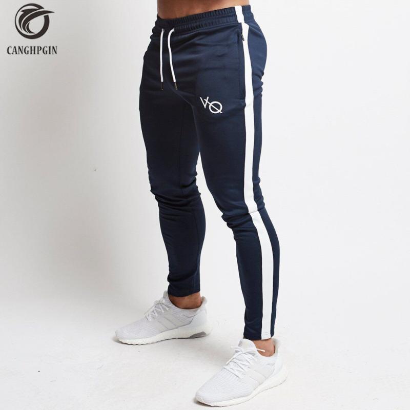 

Dry Slim Running Tights Men Comression Pants Sports Jogging Leggings Mens Fitness Training Sweatpants Gym Clothing Long Trousers, Black 2