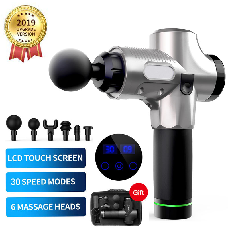 

Upgrade Muscle Massage Gun Deep Tissue Massager Therapy Gun Exercising Muscle Pain Relief Body Shaping