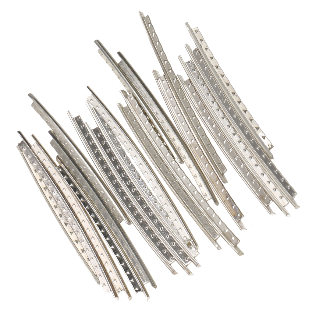 

21Pcs Precut Electric Copper Bass Guitar Fret Wire Fretwire Set 2.9mm Silver