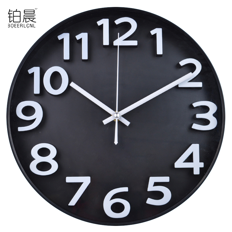 

12 Inch Silent Wall Clock Simple Modern Clock Clocks Wall Home Decor White Vintage Home Decor Kitchen BB50WC