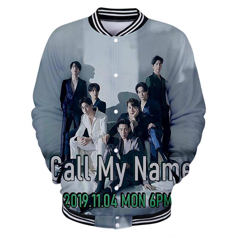 

Kpop GOT7 3D Printed Fashion Design Baseball Jackets Women/Men Long Sleeve Jacket Casual Harajuku Streetwear Clothes, As picture