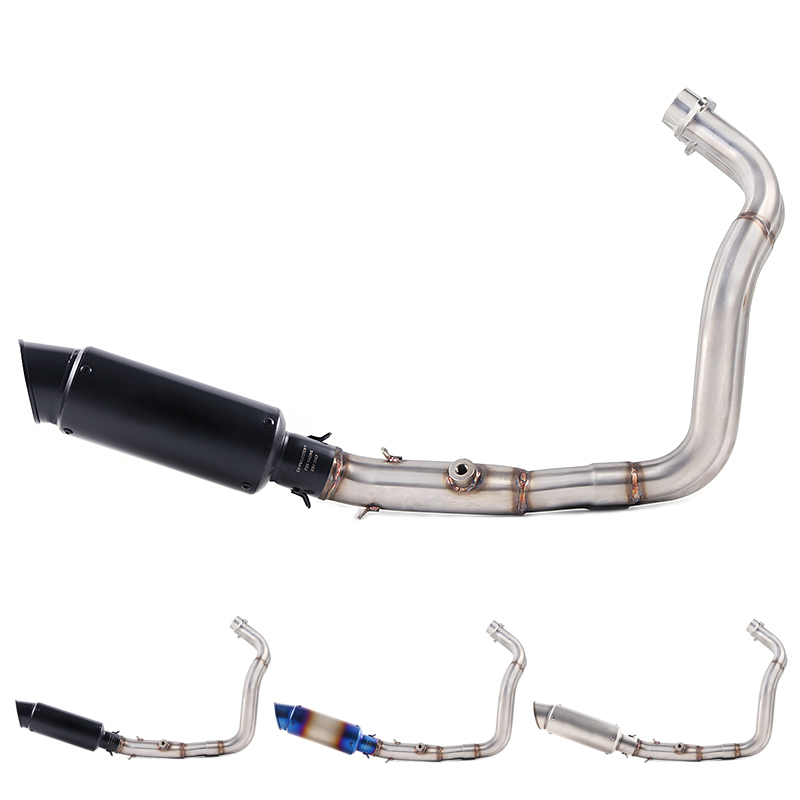 

E-Mark MT07 FZ07 motorcycle Exhaust Full system FOR MT-07 FZ-07 Tracer 2014-2018 with Muffler XSR700 2016-2017