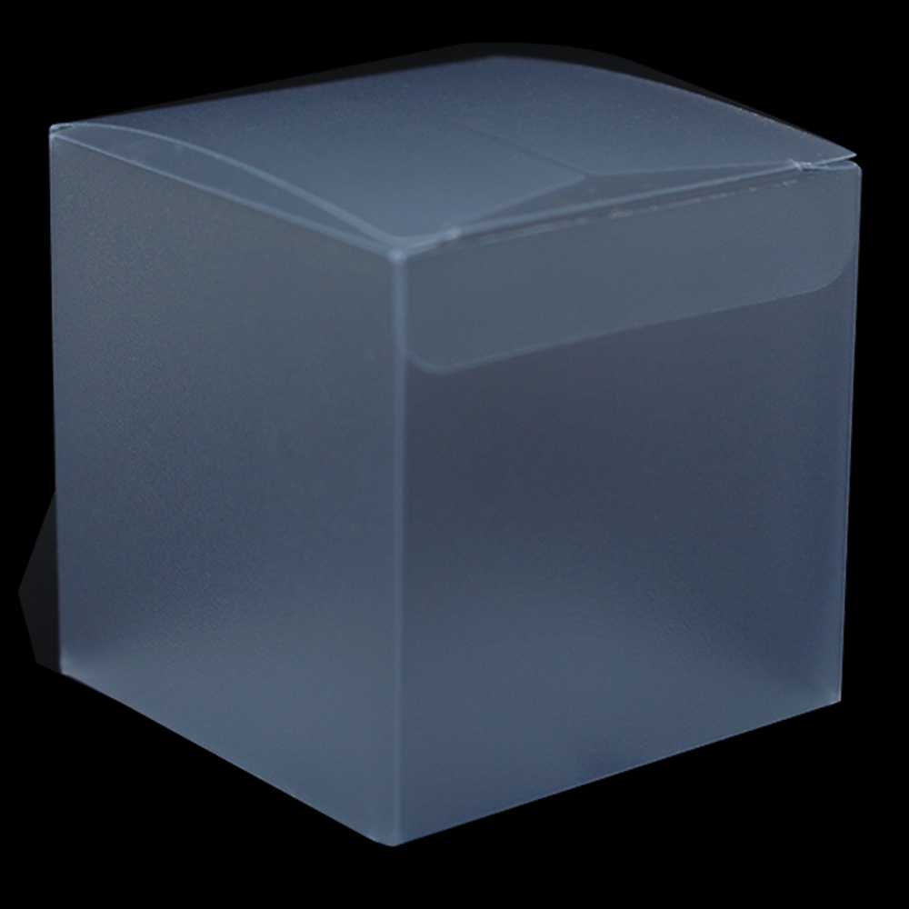 

Matte Clear Plastic Gift Packing Square PVC Box For Party Birthday Favor Chocolate Candy Sweet Package Frosted Surface Boxes