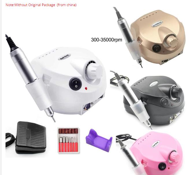 

35000RPM Pro Electric Nail Drill Machine Electric Manicure Machine Drills Accessory Pedicure Kit Nail Drill File Bit Nail Tools