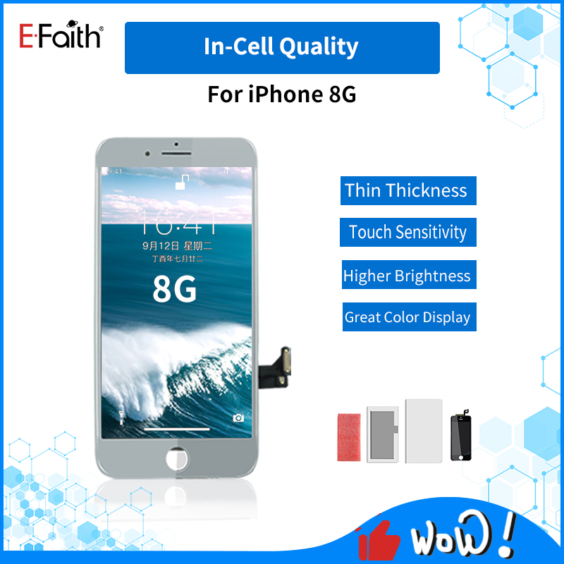 

EFaith Incell LCD For iPhone 8G Tone Perfect Color Display Touch Panels True Resolution with one year Warranty