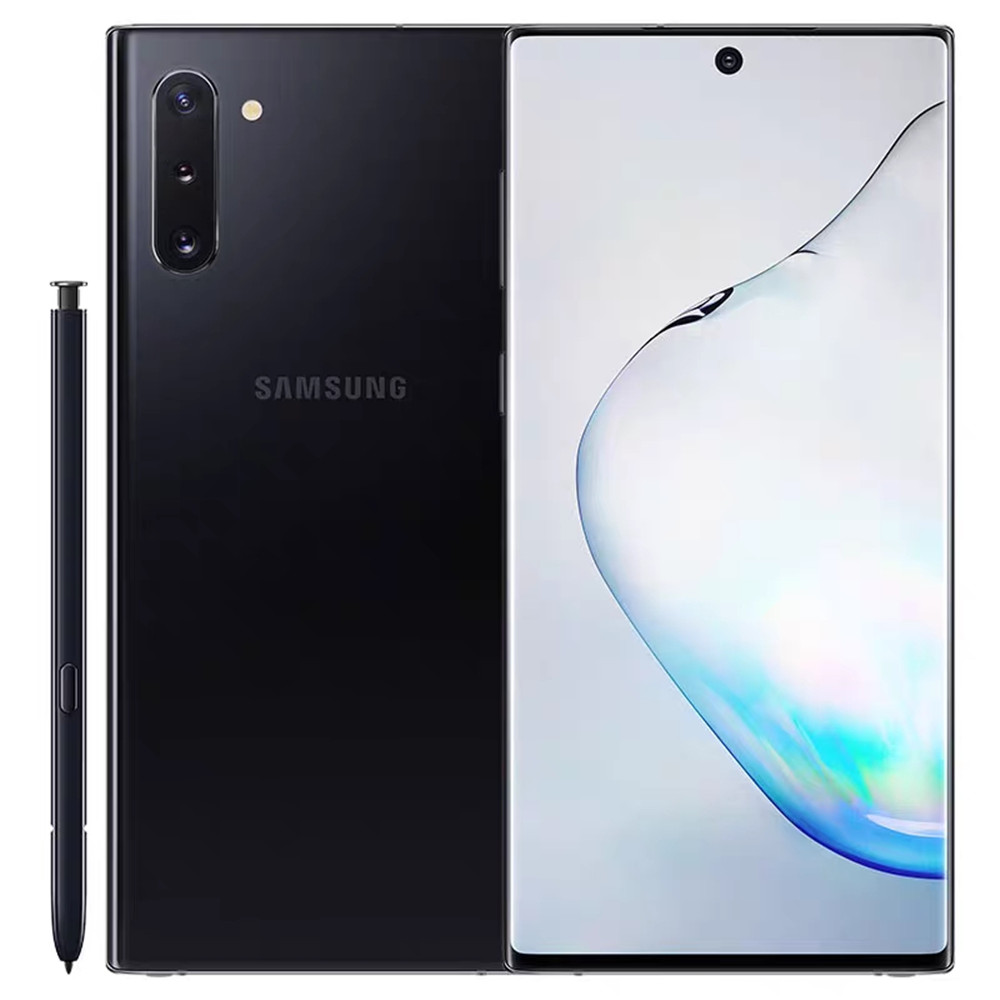 

Samsung Galaxy Note10 Note 10+ N970U N971U N975U N976U 4G 5G cellphone 256GB ROM 8GB RAM Octa Core 6.3" Support NFC Snapdragon 855 Mobile Phone, Aura glow