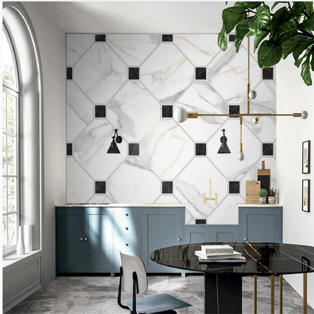 

3d wallpapers Modern lattice background wall wallpaper for walls 3 d for living room, Black