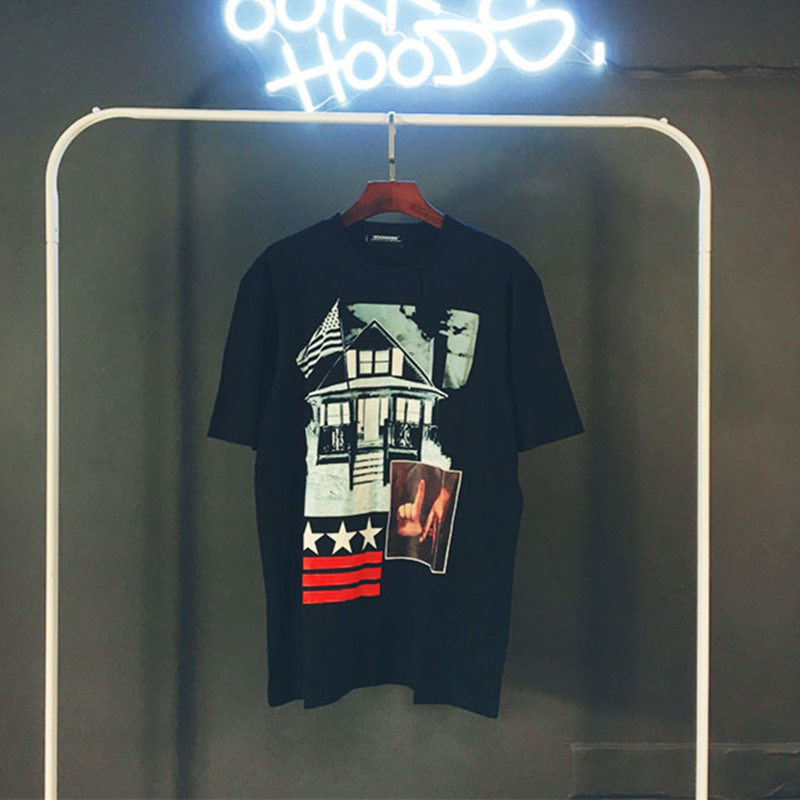 Vintage T-Shirt,Abstract Geometric Fashion Personality Customization