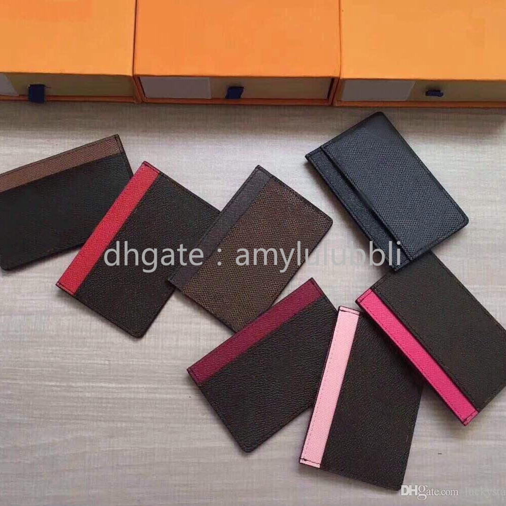 

wholesale classic old flower card holder card package sleek minimalist credit card set mini multi-card small coin purse, Brown flower dark red