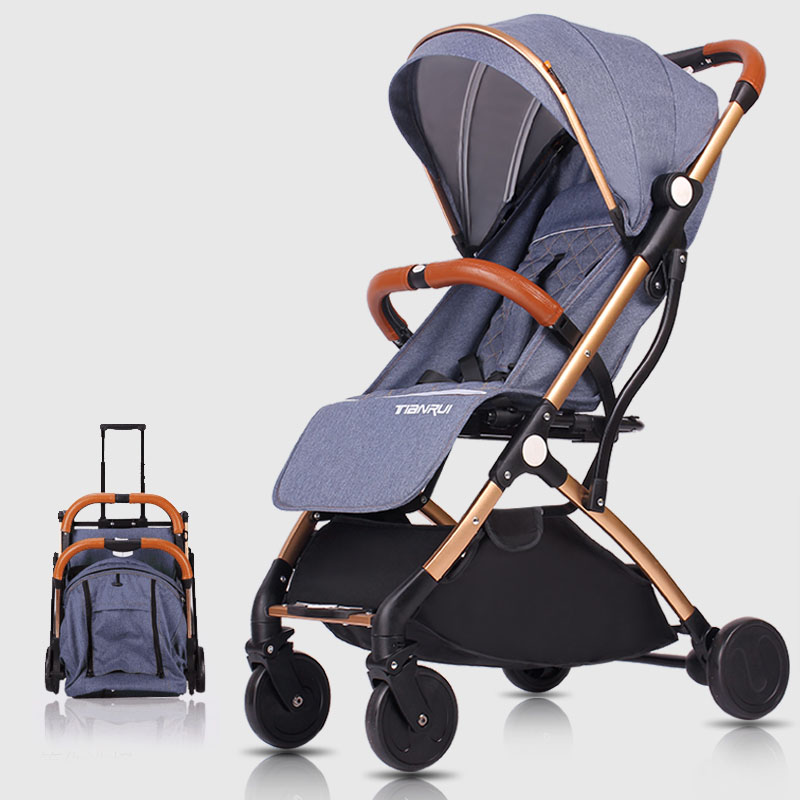 

TIANRUI Baby Strollers Trolley Can Sit lying Portable Baby Stroller Lightweight For Travel Portable Folding Carriage
