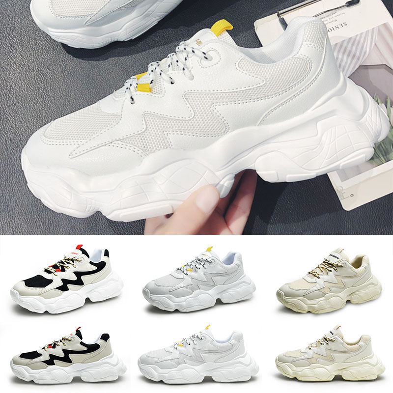

mens running shoes cool black white fashion creepers dad high quality men women running trainer sports sneakers 3944, A1