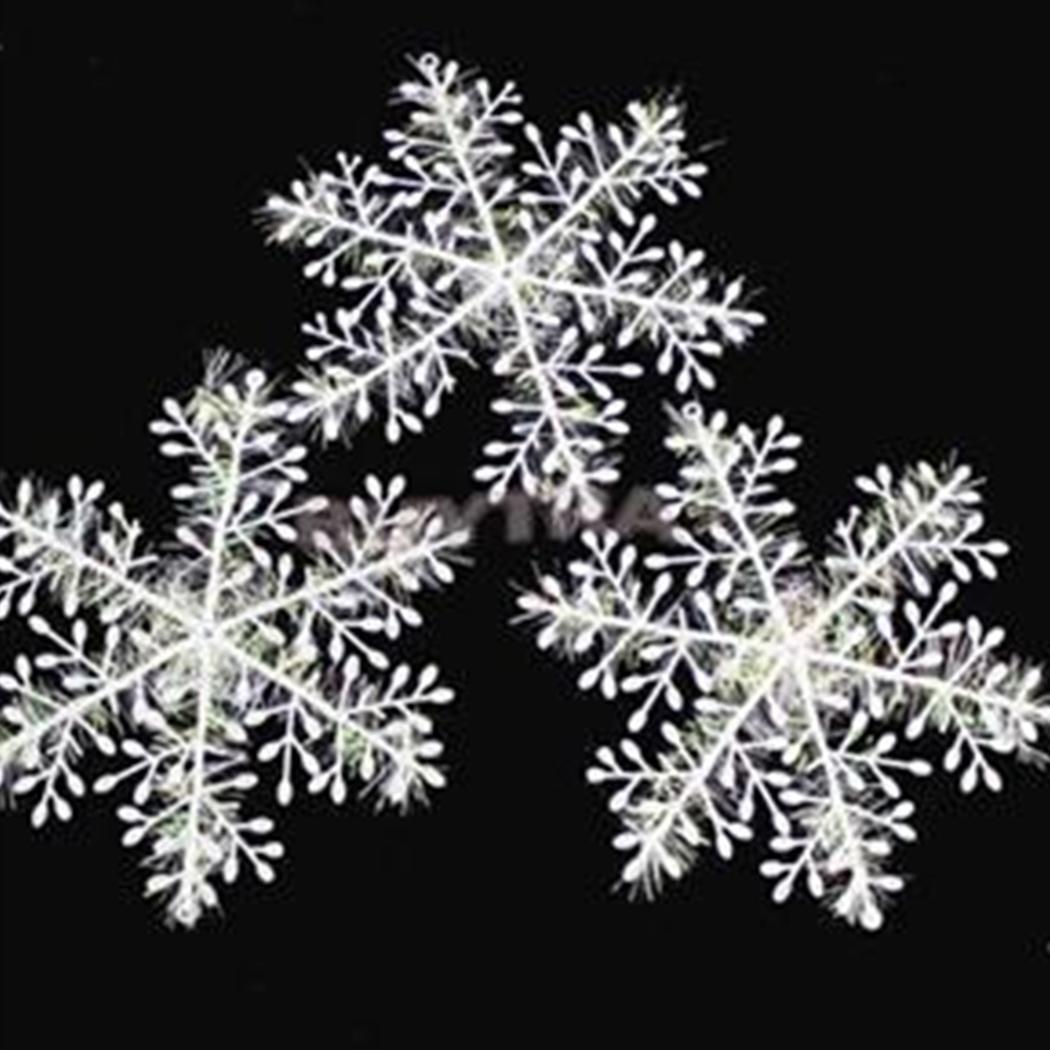 

White Snowflake Christmas Holiday Party Home Decor Festival Ornaments