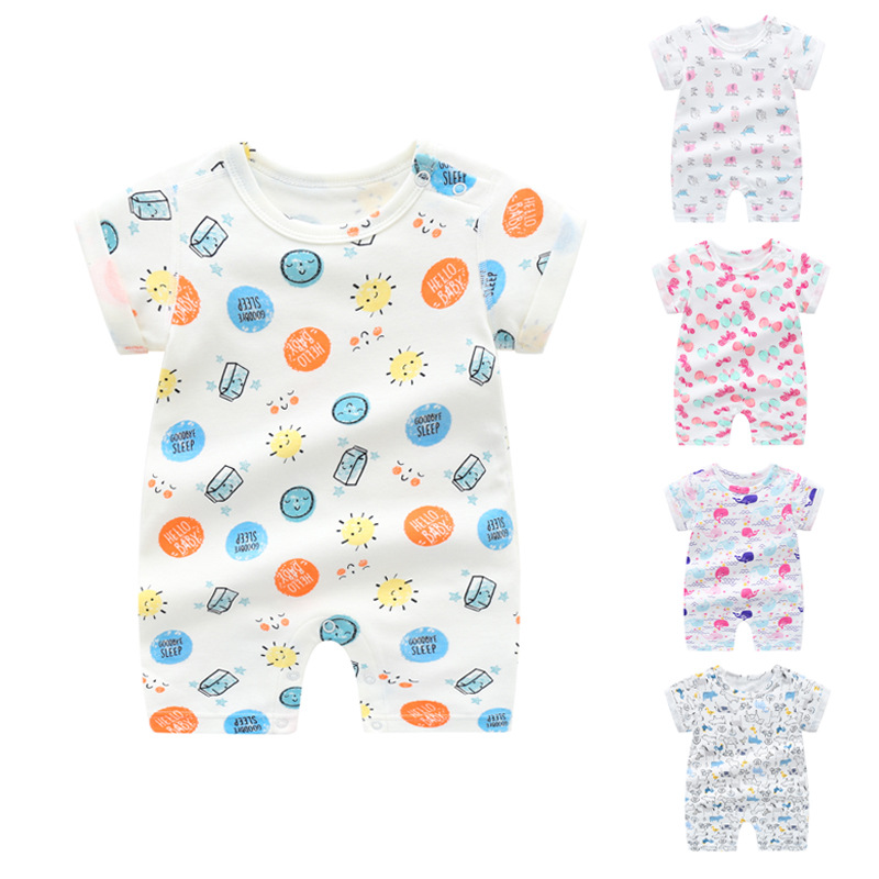 

summer new baby boy romper product pure cotton newborn baby clothing, 04