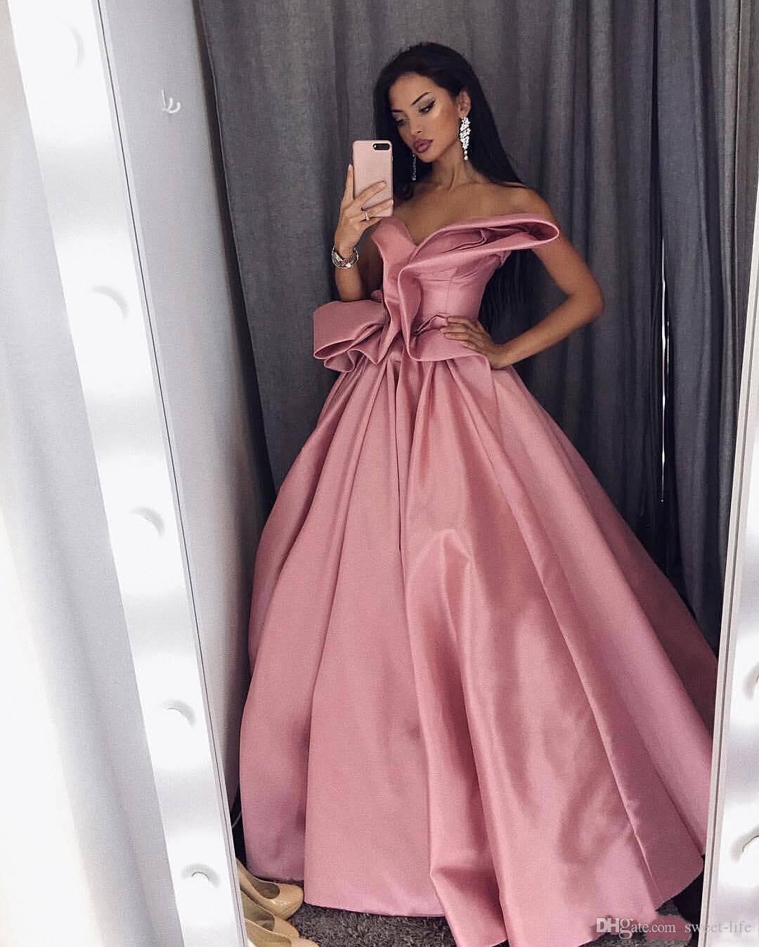 

2019 Pretty Prom Dresses Sweetheart Sleeveless Pleats Ruched Satin Party homecoming dresses pageant Saudi Arabia evening dresses, Lilac