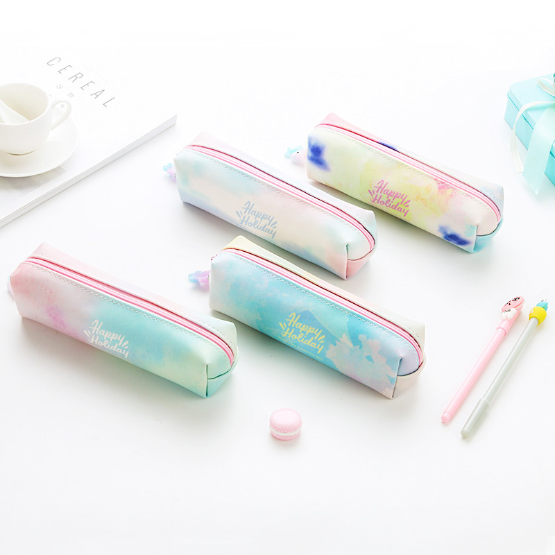 

School studentCanvas Pen Box Pencil Case Bag Storage Pouch Stationery
