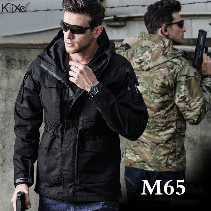 

M65 UK US Tactical Jackets Men Autumn Flight Pilot Coat Army Clothes Casual Hoodie Military Field Jackets Windbreaker Waterproof LY191206, Cp